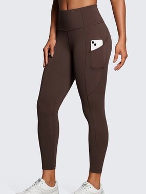 Brown High-Waisted Halara Active Leggings